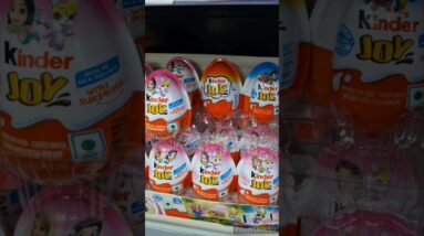 Kinder Joy chocolate egg variety in candy shop🤩 #trendingviralshorts #trendingshorts #trending