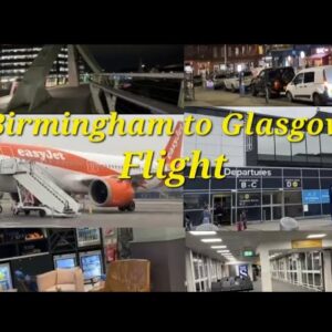 Birmingham to Glasgow virtual flight|| 4KHDR #virtualflight