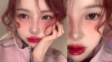 Let's Transform into a Human Strawberry 🍓 Strawberry Makeup 2 인간 딸기가 되어보자🍓Strawberry Makeup